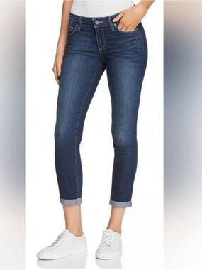Paige Kylie Dark Wash Crop Skinny Jeans - Size 27